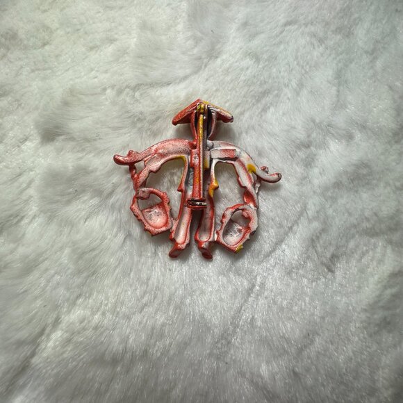 Vintage Scatter Pins Asian Chinese Man Holding Buckets Pin Brooch Figural - Picture 7 of 8